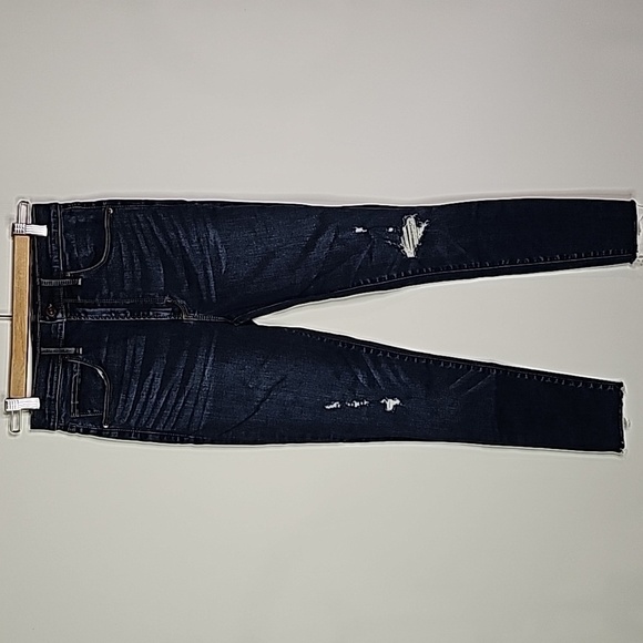 Abercrombie & Fitch dark wash 27x27 high rise skinny jeans - Picture 1 of 7